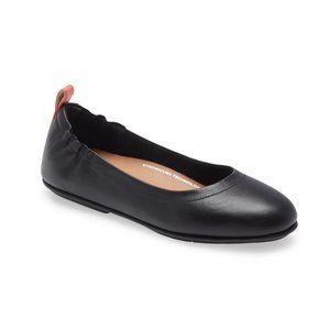 FitFlop Allegro Ballet Flats Coral Black